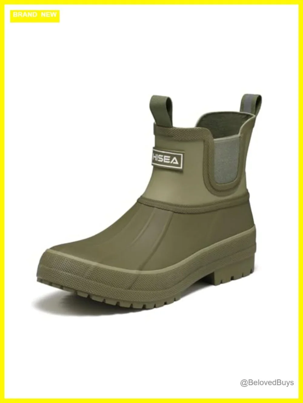 Women's Duck Chelsea Rain Boots, Waterproof Short Garden Mud Boots